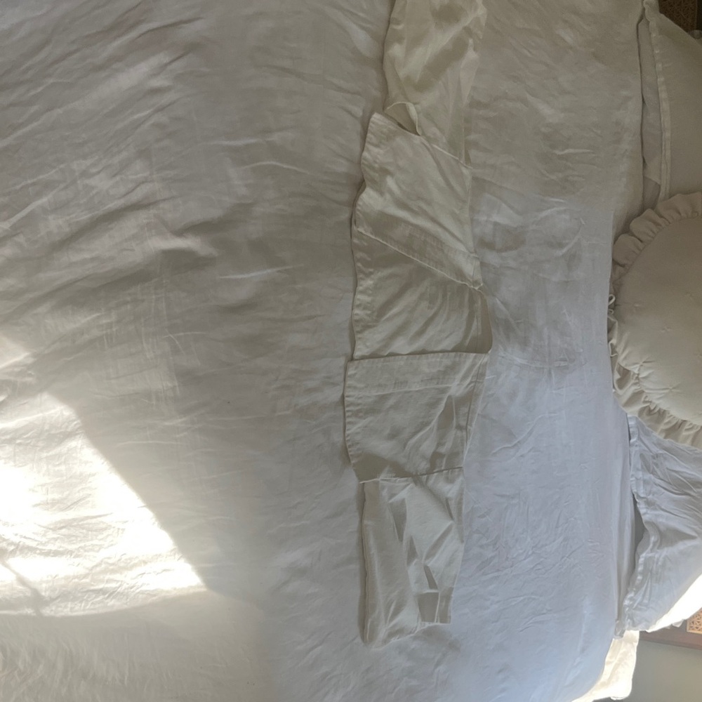 Elegant White linen kimono jacket